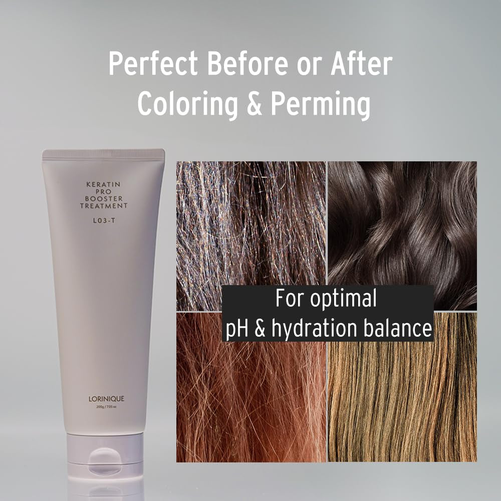 L03 Korean Hair Treatment (Hair Mask) Keratin Pro Booster for Frizzy Dry Damaged Hair, Smooth Conditioner-Mask Combo/Korean Hair Care