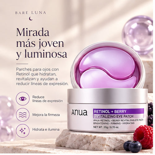 Parches para ojos Retinol Berry de Anua: mirada más joven y luminosa