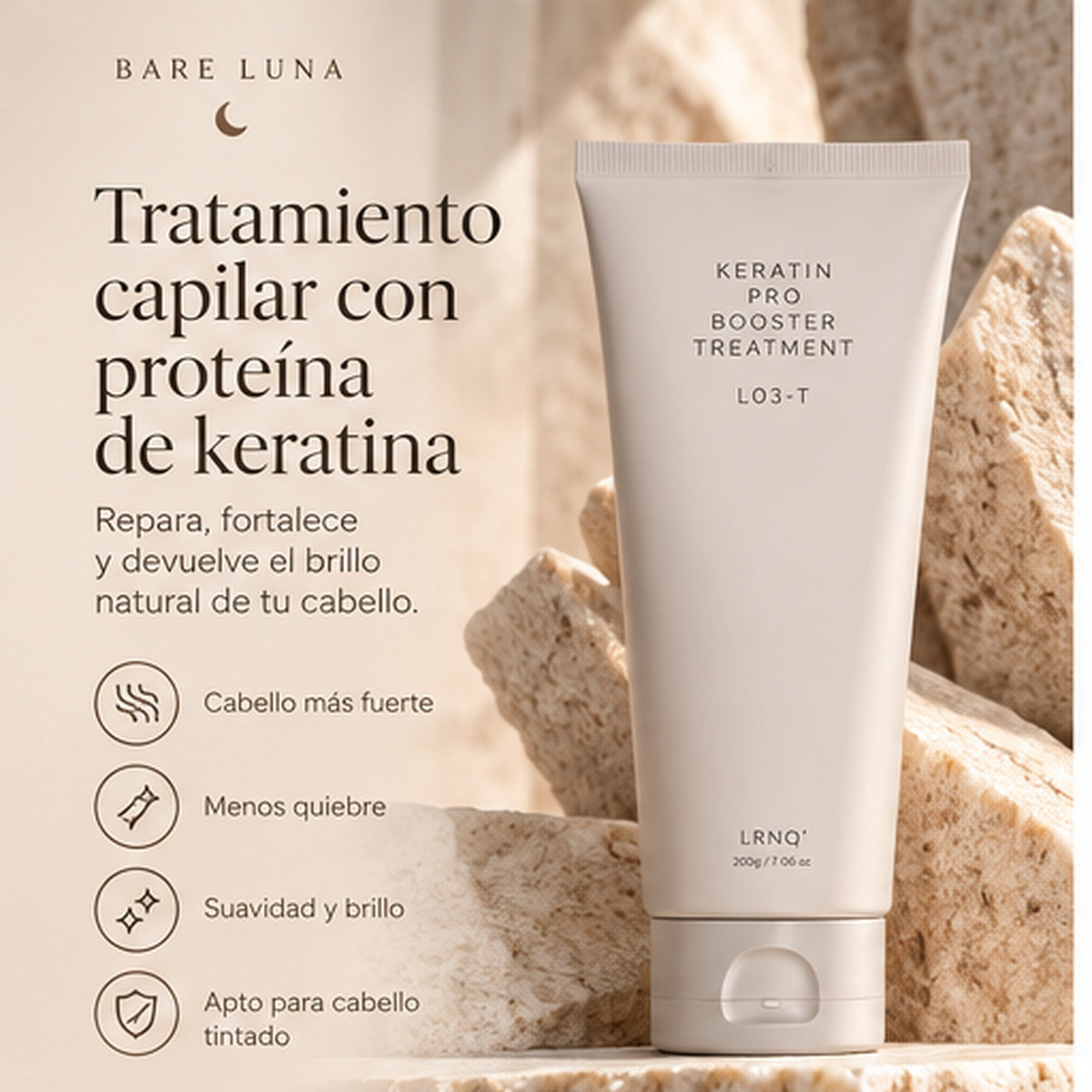 Tratamiento capilar con proteína de keratina L03: repara, fortalece y devuelve el brillo