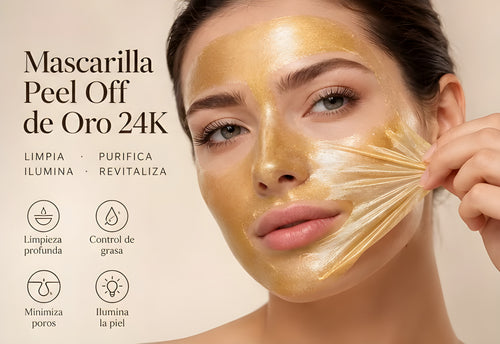 Mascarilla Peel Off de Oro 24K: limpia, purifica, ilumina y revitaliza
